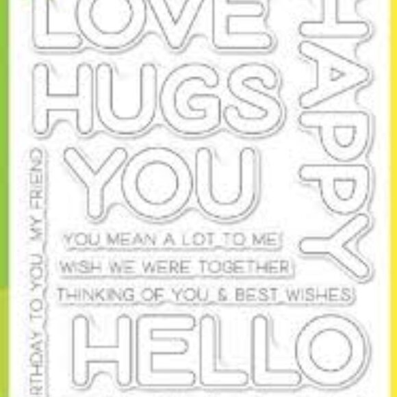 Birch Press Photopolymer Stamps "Happy Lingo" - Picture 1 of 1